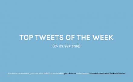 A Chronic Voice: Top Tweets of the Week (17 - 23 Sep 2016)