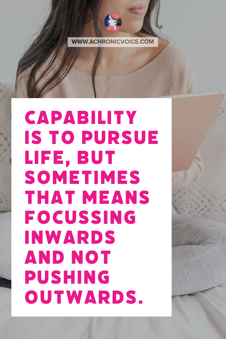Capability is to Pursue Life Quote