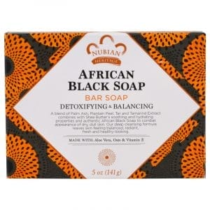 Nubian Heritage, African Black Soap Bar, 5 oz (141 g)