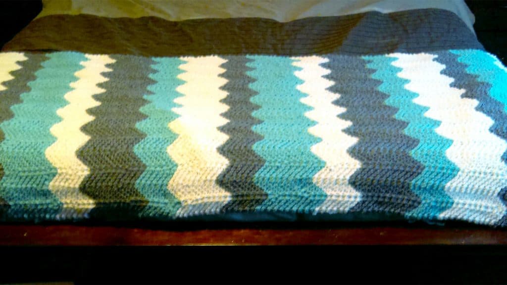 Throw blanket made by Shannon.