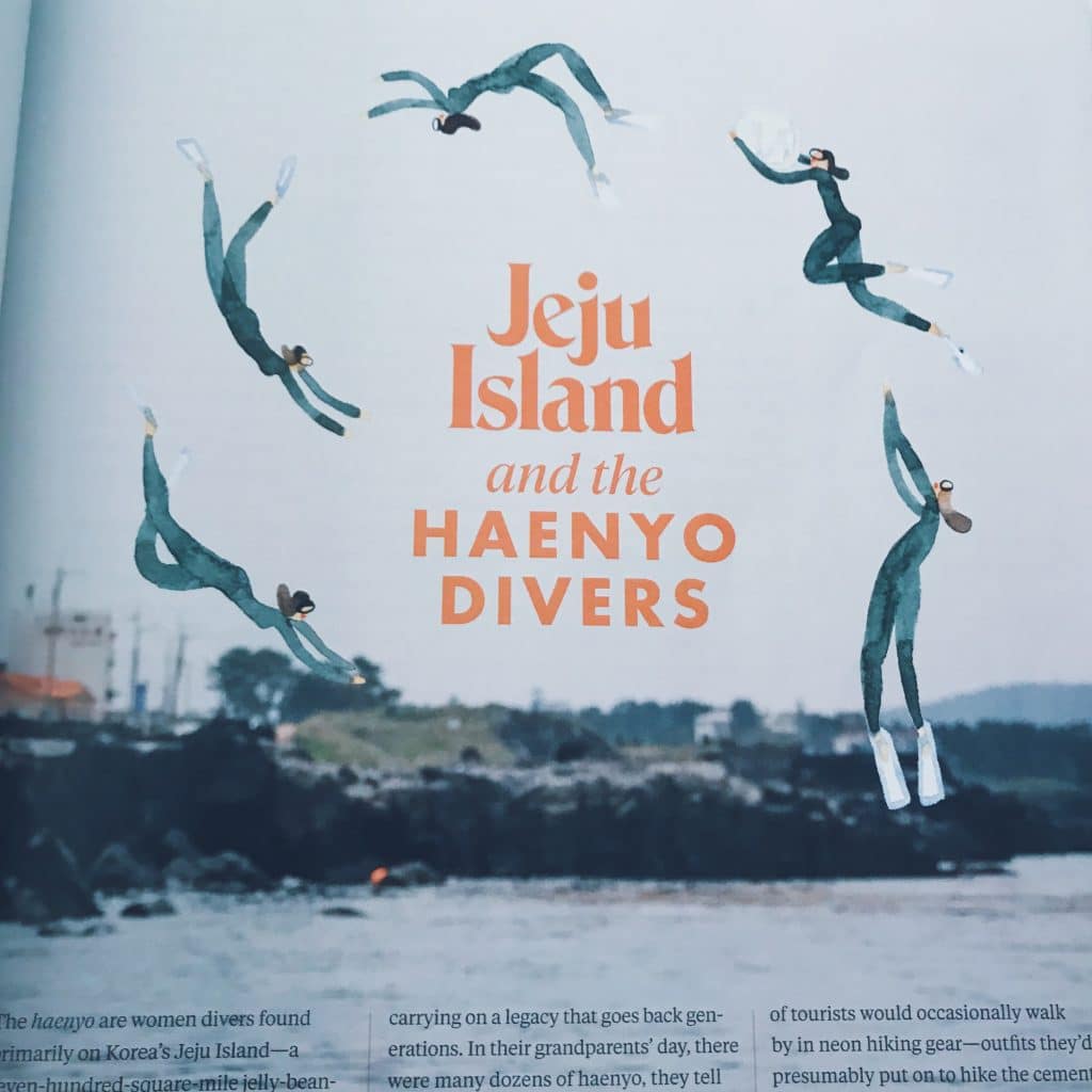 Jeju Island and the Haenyo divers. Lucky Peach's last issue ever magazine review. | www.achronicvoice.com