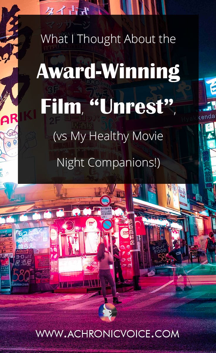 If you had to pick only one film to watch about chronic illness, I would give my vote to 'Unrest'. It documents the life of Jennifer Brea, a Ph.D. student at Harvard, who gets struck down by a mysterious illness called ME/CFS...Click to read review or pin to save for later. | www.achronicvoice.com | #unrestfilm #documentary #movierecommendations #chronicillness #spoonielife #achronicvoice #chronicfatiguesyndrome #MECFS