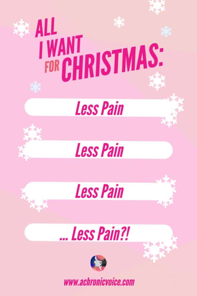 All I Want for Christmas - Less Pain!