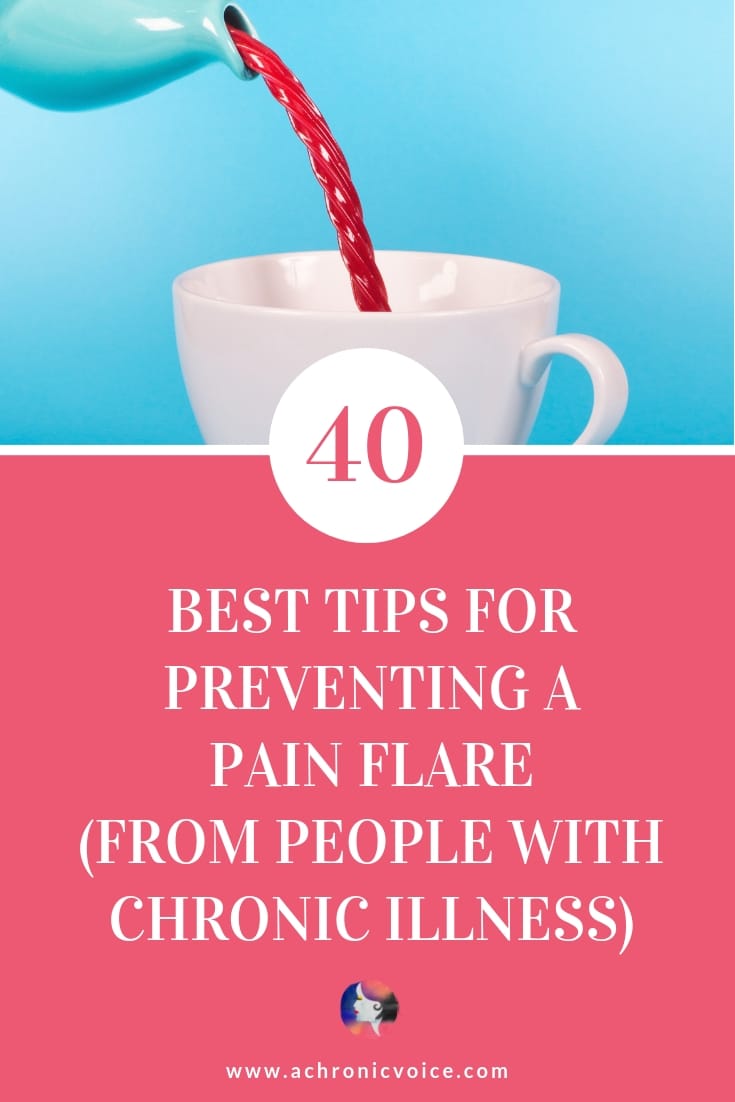 A three-part series all about pain flares caused by chronic illness. 40 people share their best coping strategies to prevent them from happening. Click to read or pin to save for later. ////////// chronic illness / pain flares / flareups / spoonies / pain management / self care & awareness / health & wellness / mental health #chronicIllness #spoonie #painmanagement