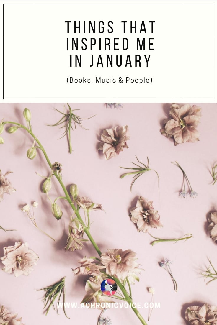 Now that we’ve dived into the new year, what are some of your favourite things that you’ve kickstarted it with? Here are some of mine from January! Click to check them out, or pin to save and share. ////////// Health & Wellness / January Inspiration / Chronic Life / Spoonie / People / Books / Meetup / Support Groups / Beauty / Health / Music #ChronicIllness #spoonie #music #books #january #inspiration