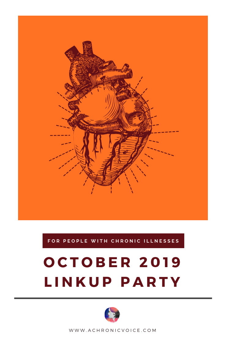 October 2019 Linkup Party for People with Chronic Illnesses Pinterest Image