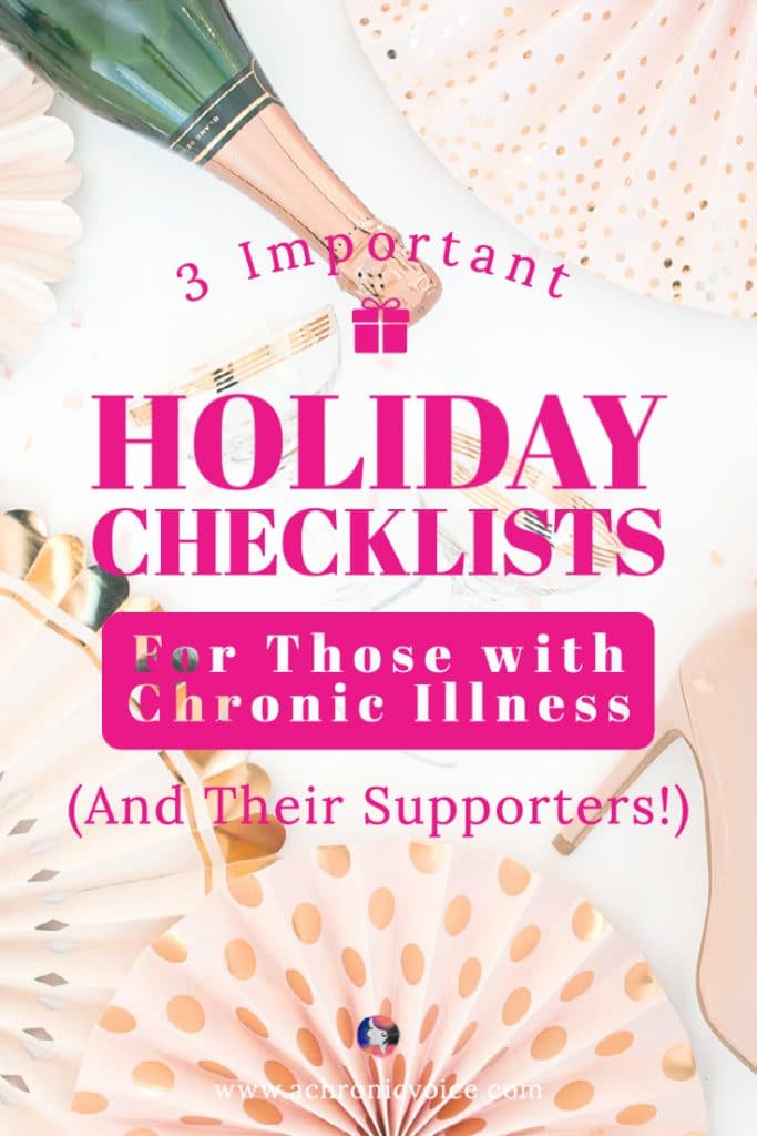3 Important Holiday Checklists for Those with Chronic Illness (and Their Supporters)
