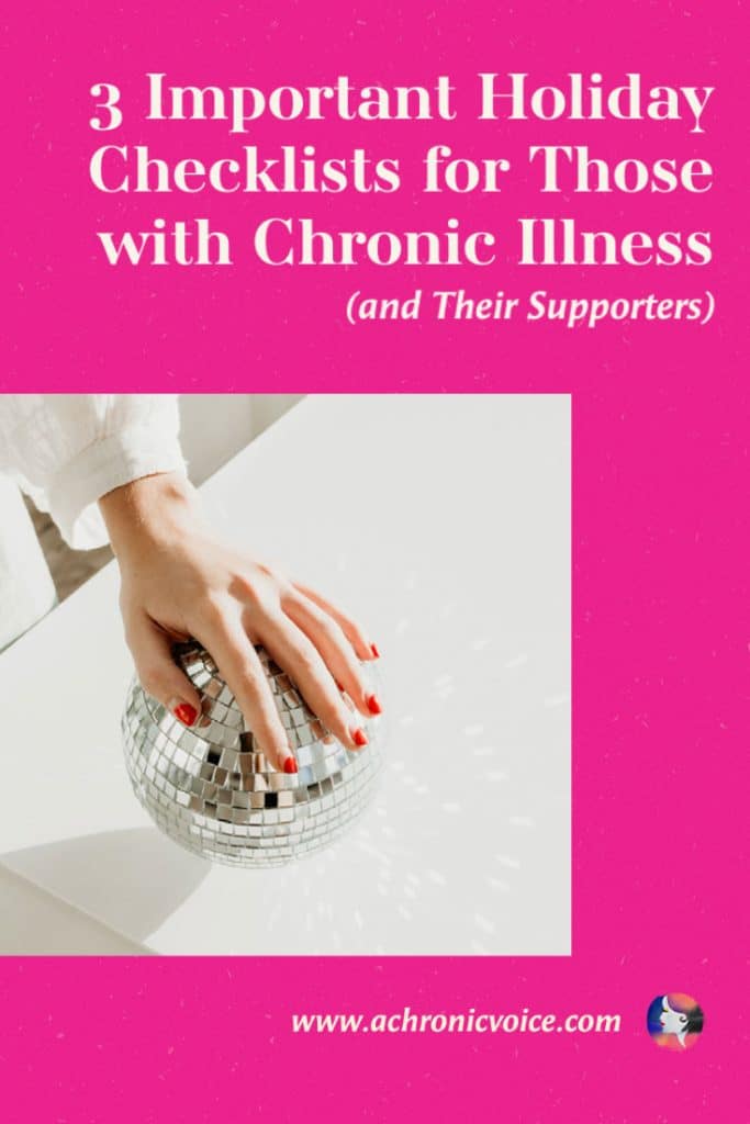 3 Important Holiday Checklists for Those with Chronic Illness (and Their Supporters)