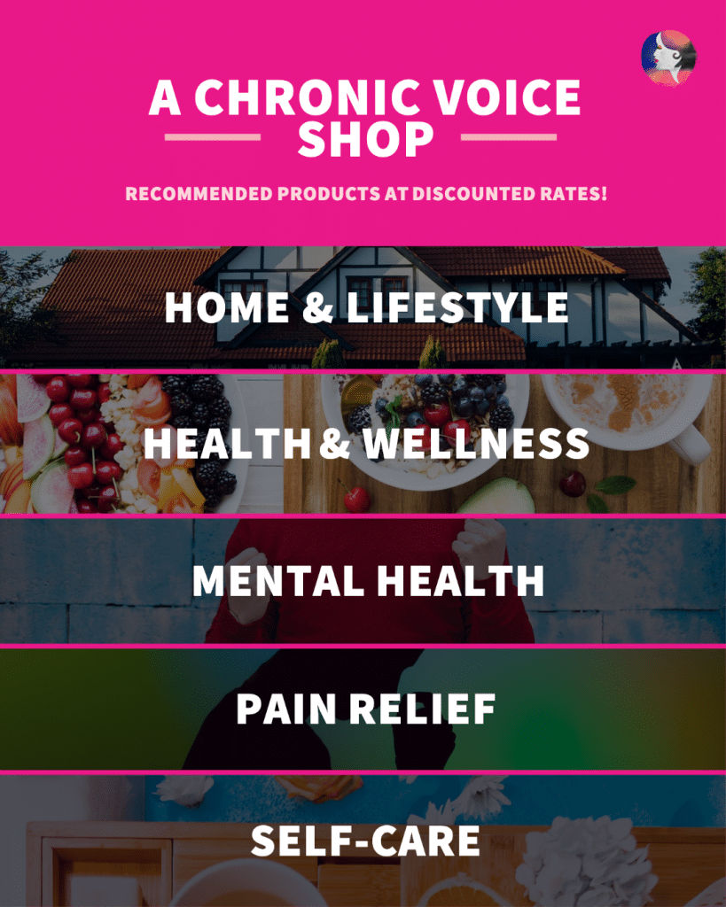 Shop recommended products and services for chronic pain relief, mental health, stress management, supplements, nutrition and more at discounted rates. #chronicpain #painrelief #painmanagement #chronicillness #mentalhealth