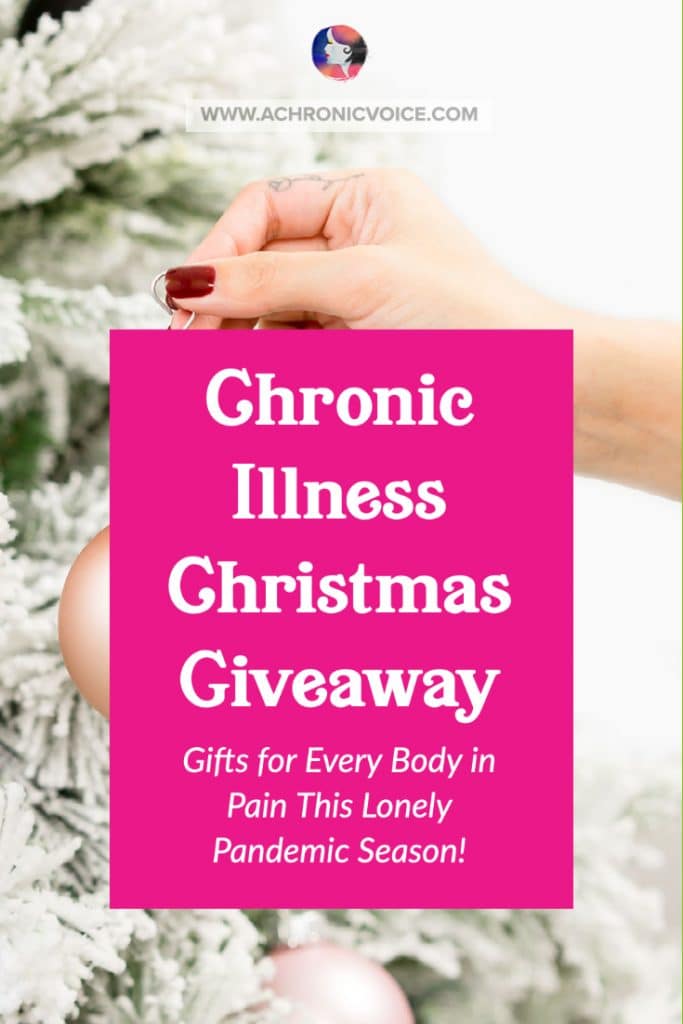 Chronic Illness Christmas Giveaway: GIfts for Every Body in Pain This Lonely Pandemic Season! I couldn’t be more grateful for these sponsors' generosity and kindness. They are a mix of professional brands and companies, and also individuals living with chronic illness or disability, who want to give a little something back to the community. #chronicillness #disability #christmasgiveaway