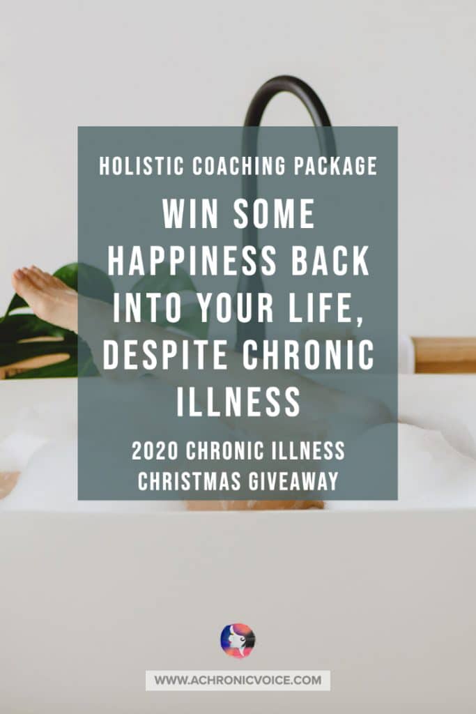Julie studied Psychology in university, and has an advanced diploma in person-centered counselling. She offers holistic coaching, support and empowerment for people who live with such chronic illnesses. Her desire is to help them work towards better health, happiness and rediscovery of their dreams. Check her package out in the Christmas Giveaway here! #holistic #chronicillness #fibromyalgia