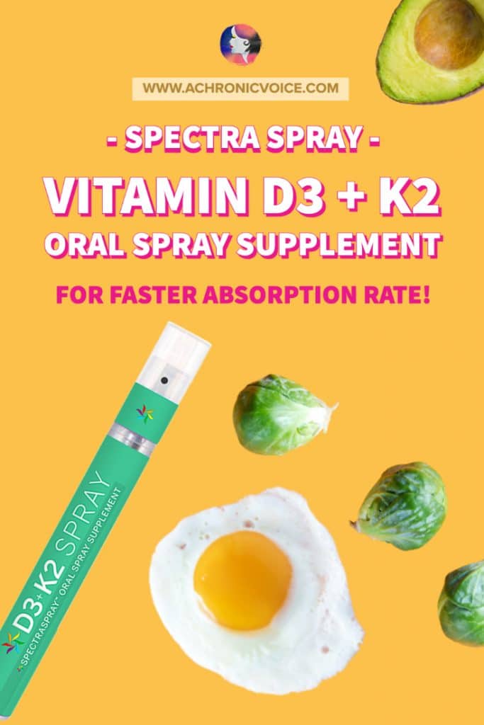 Spectra Spray - Vitamin D3 + K2 Oral Spray Supplement - For Faster Absorption Rate