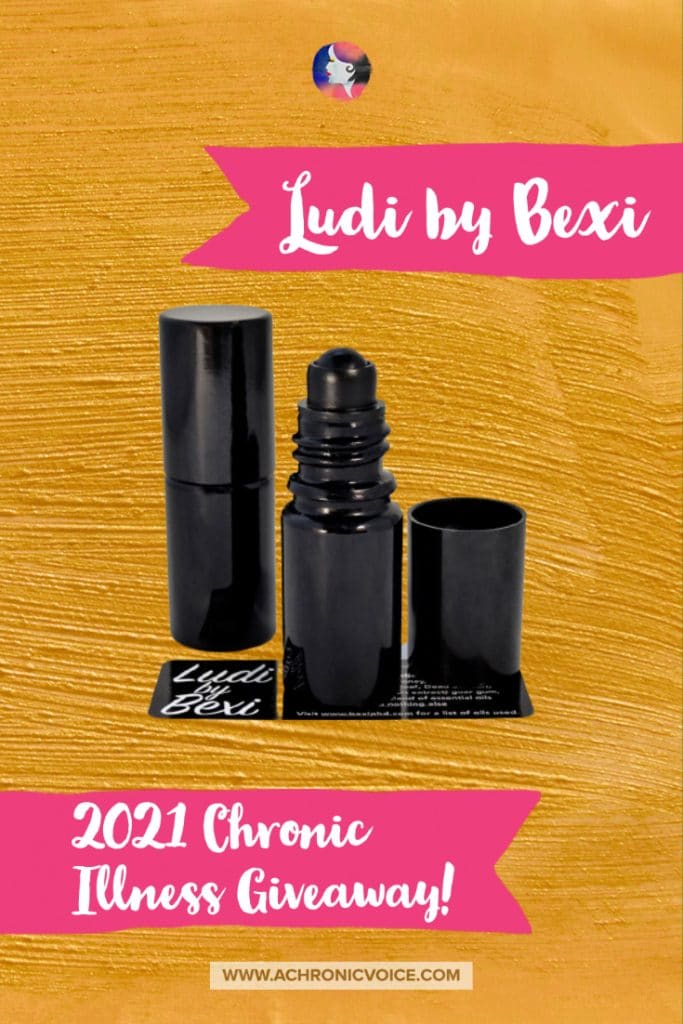 Bexi’s ‘Ludi’ is all-natural and formulated to help heal bug bites, pimples, flare ups and scars. It comes in a convenient rollerball bottle and is gentle enough to use on the face, body or scalp. Win a bottle in the 2021 Chronic Illness Virtual Holiday Party!