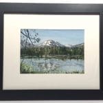 5x7 Landscape Watercolor Painting by Rheum2Cre8Art, Marla Nolan - Mountains