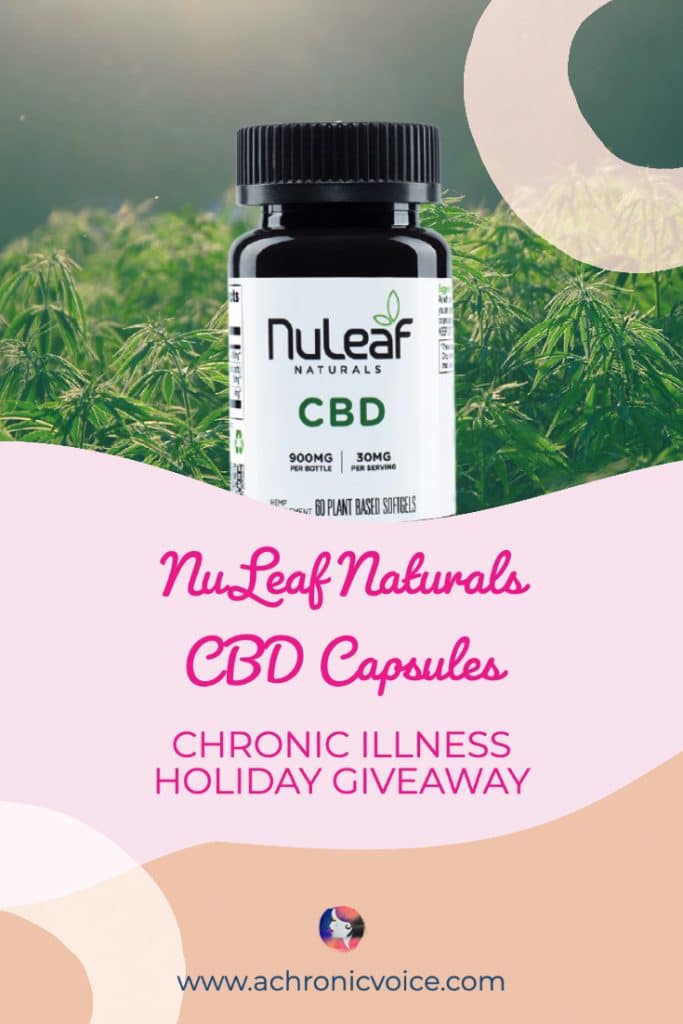 NuLeaf Naturals is sponsoring a bottle of CBD oil and a bottle of CBD capsules in this Holiday Giveaway for people with disabilities, mental illness or chronic illness! They are one of the America's top pioneering cannabinoid wellness companies that sells full-spectrum CBD and a range of other hemp products.