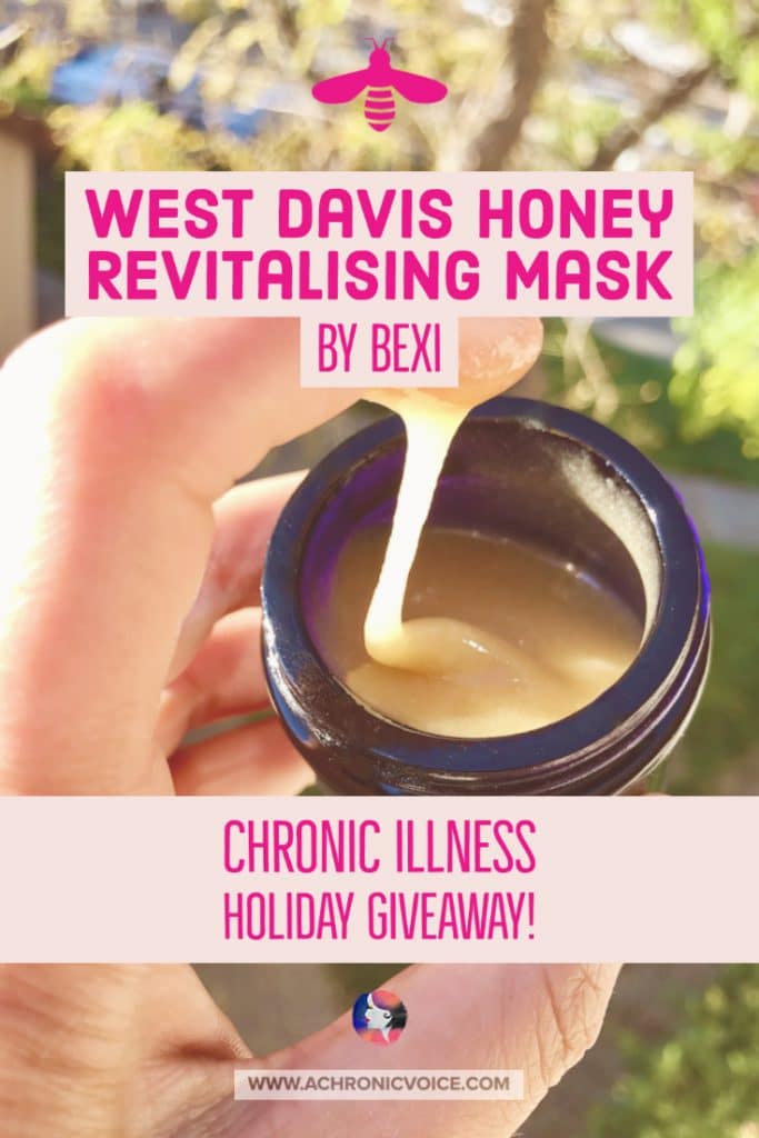 Bexi is giving away her newly released ‘West Davis Honey Revitalising Mask’ in this Holiday Giveaway! The raw honey is sourced locally from a beekeper who makes it his mission to help save all bees. The mask can be used in your skincare routine for gentle exfoliation, hydration and moisturisation in one.