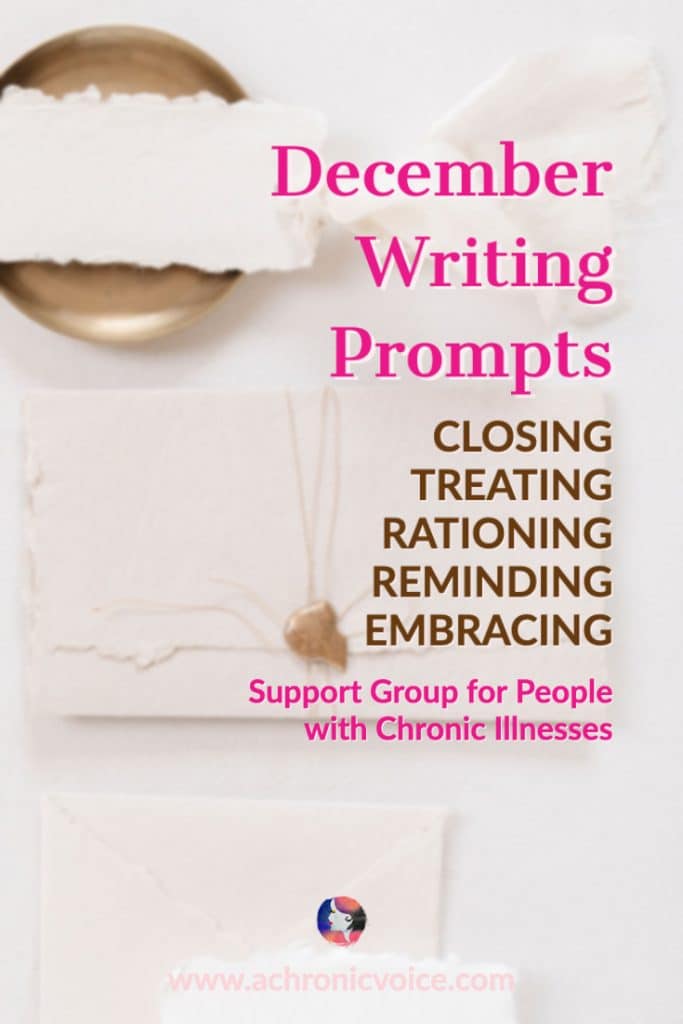2022 December Writing Prompts for People with Chronic Illnesses and Disabilities