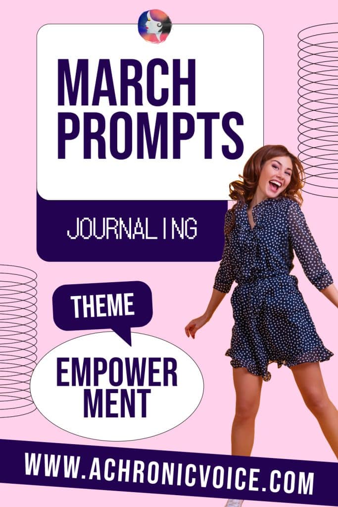 March Journaling Prompts. Theme - Transformation and Empowerment